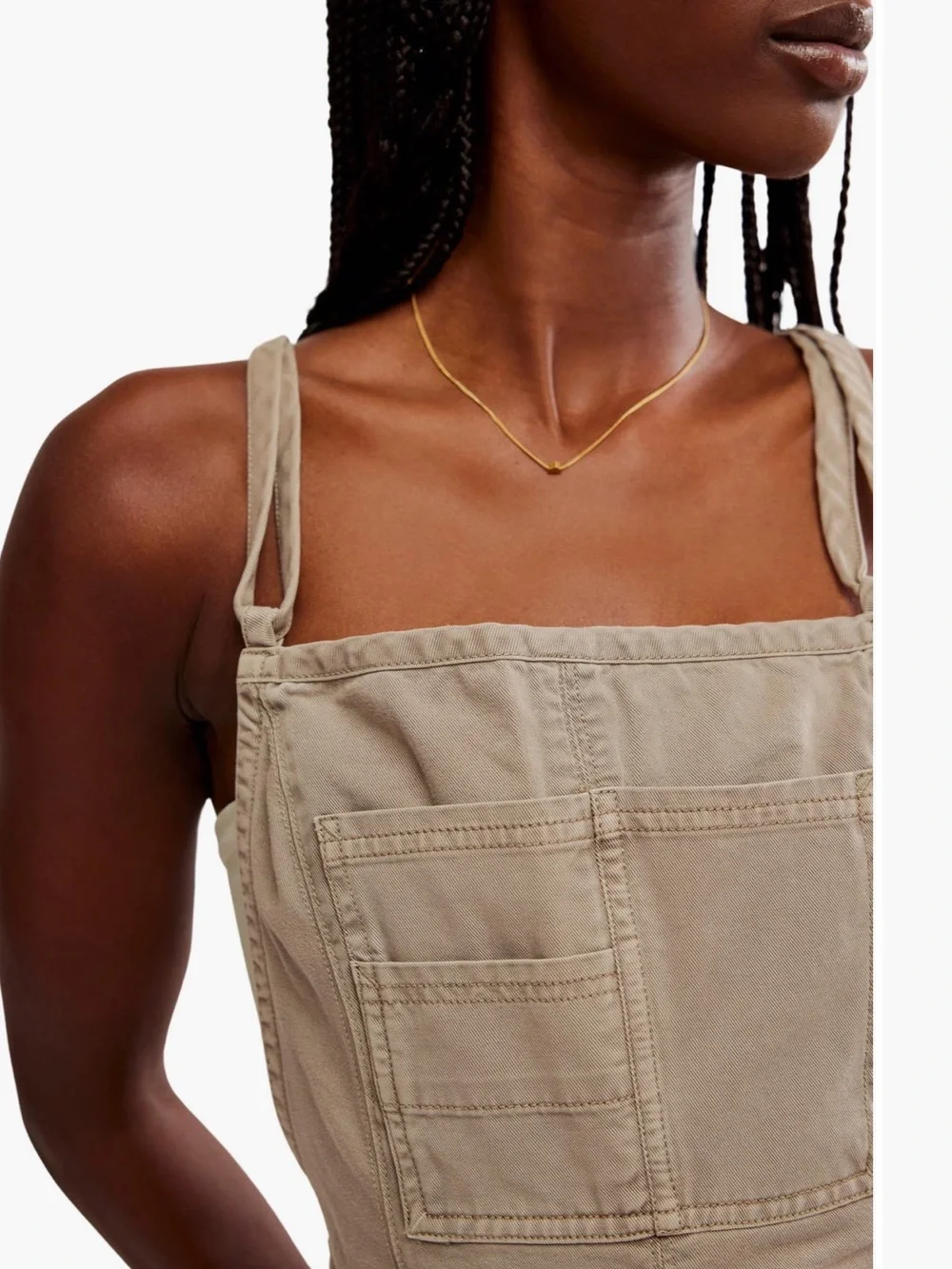 Free People Tough Love Denim Shortalls